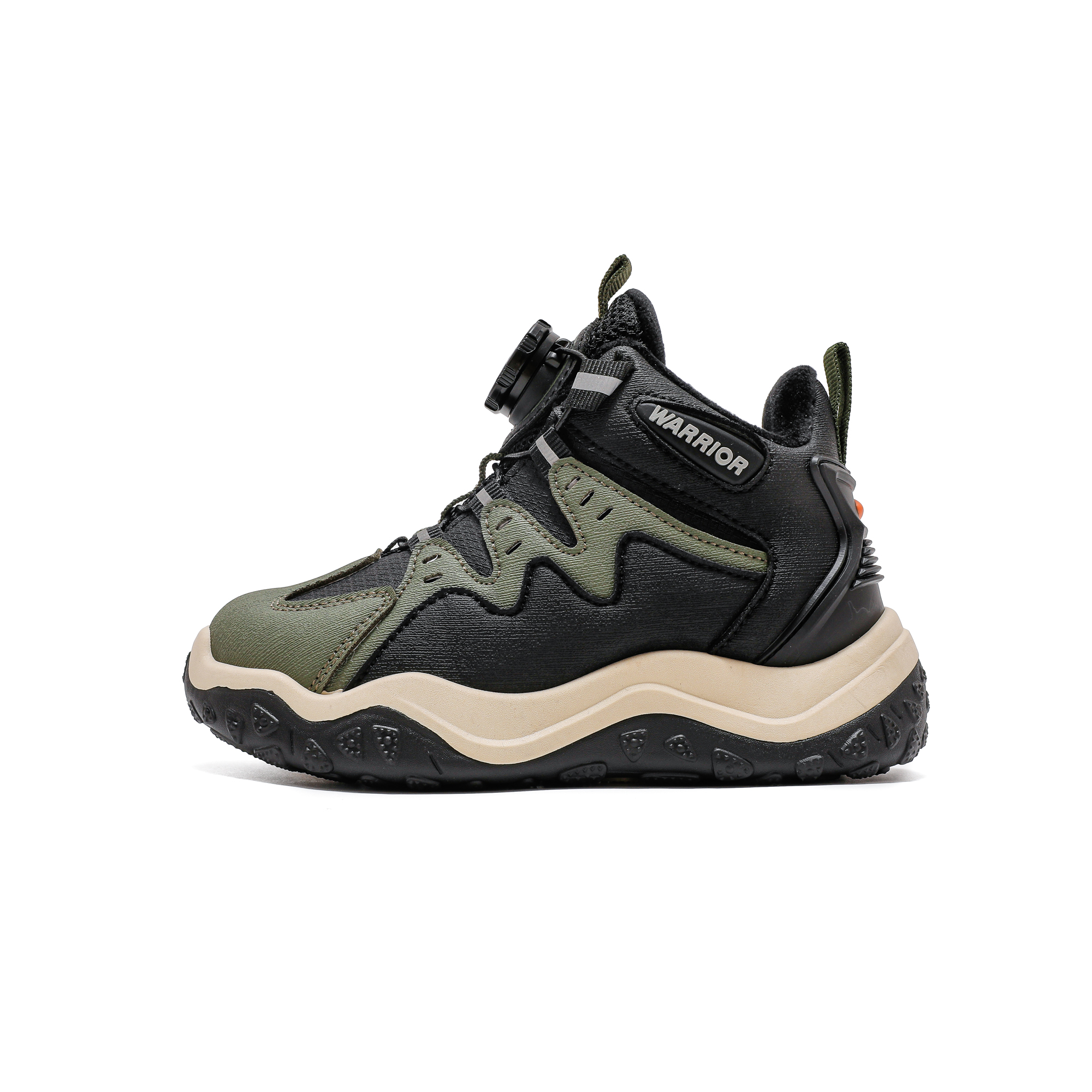 Легкие амортизирующие термокроссовки для баскетбола средней высоты для детей WARRIOR, зеленый/черный 
Легкие амортизирующие термокроссовки для баскетбола средней высоты для детей WARRIOR, зеленый/черный