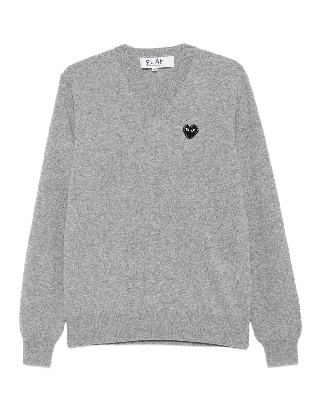 Декорированный свитер с V-образным вырезом Comme Des Garçons Play, серый
Декорированный свитер с V-образным вырезом Comme Des Garçons Play, серый