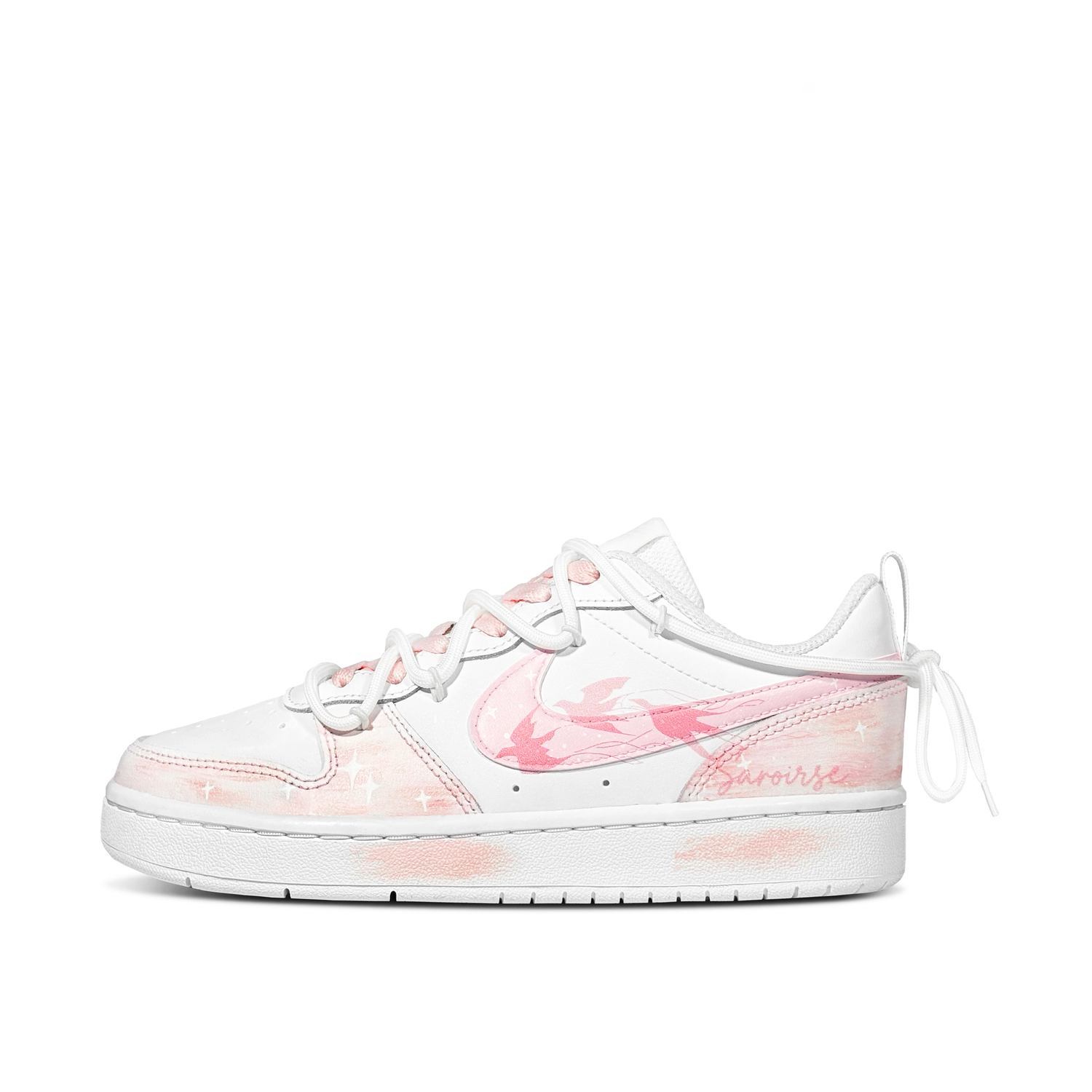 Nike Кроссовки для скейтбординга Court Borough Swallow And Cloud Flying Together Low top Kids' Pink White Teenagers
Nike Кроссовки для скейтбординга Court Borough Swallow And Cloud Flying Together Low top Kids' Pink White Teenagers