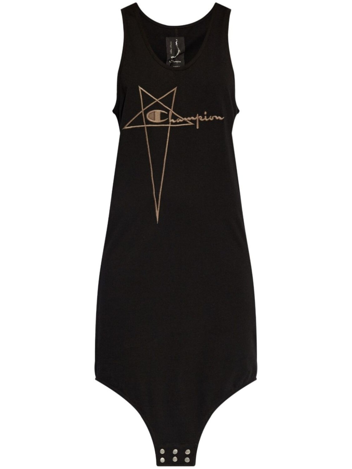 Rick Owens X Champion баскетбольное платье без рукавов, черный 
Rick Owens X Champion баскетбольное платье без рукавов, черный