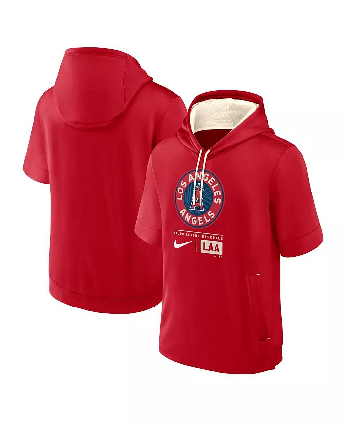 Мужская красная толстовка с капюшоном Los Angeles Angels City Connect с короткими рукавами и цветными блоками Nike
Мужская красная толстовка с капюшоном Los Angeles Angels City Connect с короткими рукавами и цветными блоками Nike