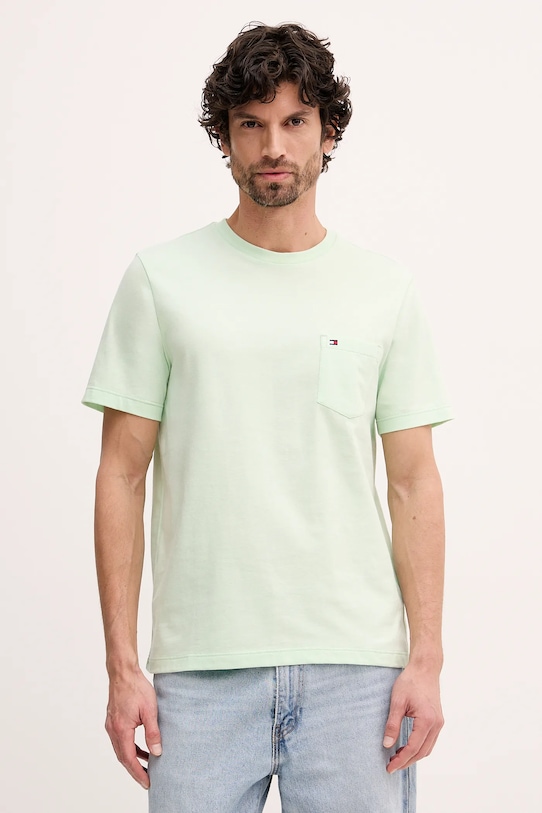 Хлопковая футболка Tommy Hilfiger, зеленый
Хлопковая футболка Tommy Hilfiger, зеленый
