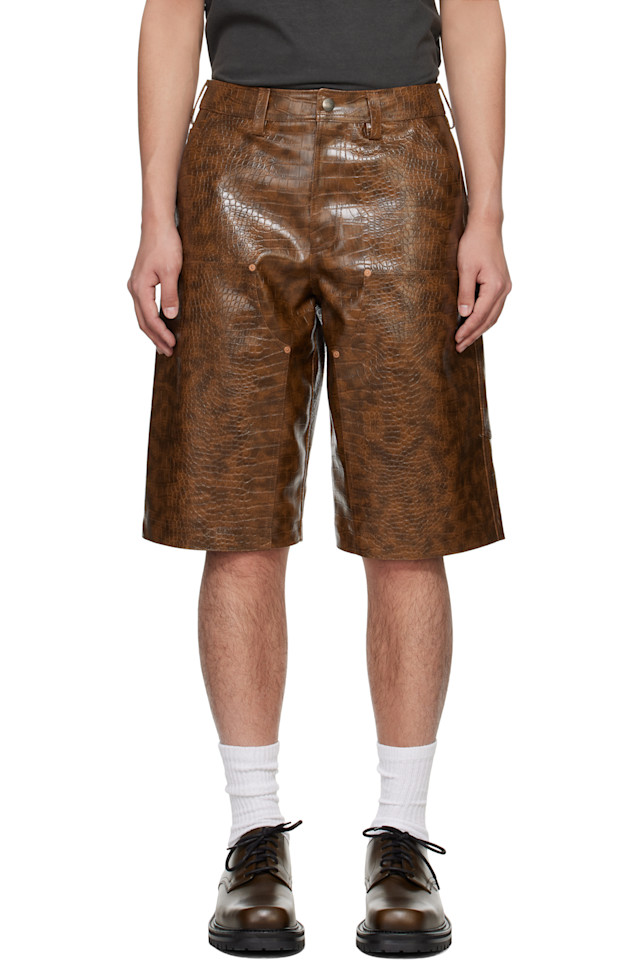 Шорты с двойными наколенниками из искусственной кожи Andersson Bell, коричневый
Шорты с двойными наколенниками из искусственной кожи Andersson Bell, коричневый