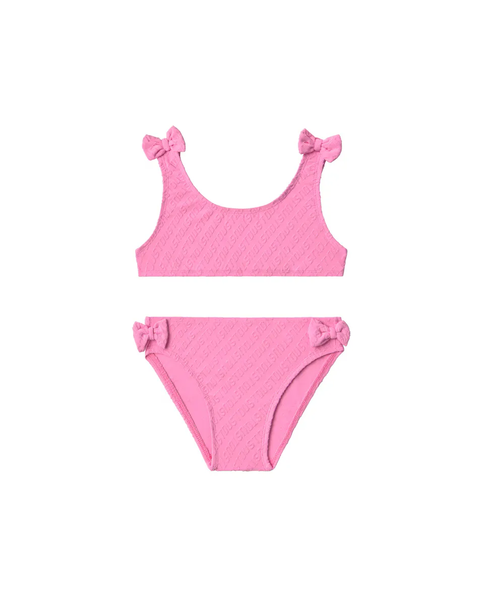 Детский бикини в стиле топа с жаккардовым логотипом Tous, розовый
Детский бикини в стиле топа с жаккардовым логотипом Tous, розовый