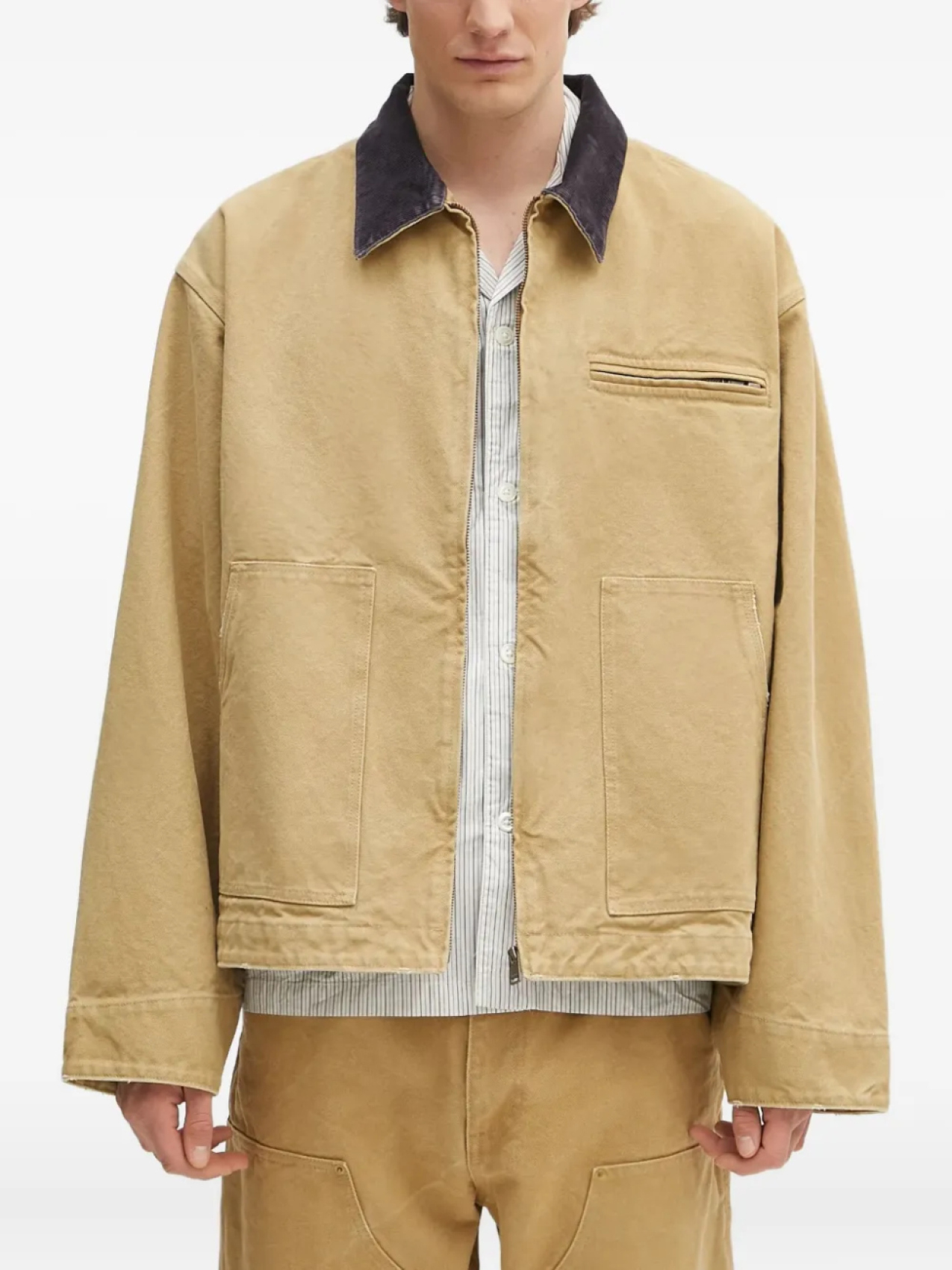 AMBUSH верхняя рубашка с вельветовым воротником, нейтральный
AMBUSH верхняя рубашка с вельветовым воротником, нейтральный