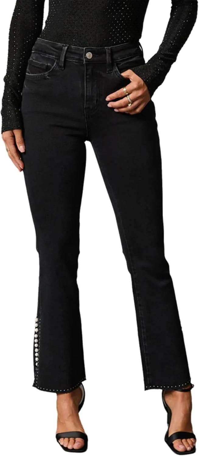 Женские джинсы Mid-Rise с жемчужной отделкой, прямые, Vintage cffvdiz
Женские джинсы Mid-Rise с жемчужной отделкой, прямые, Vintage cffvdiz