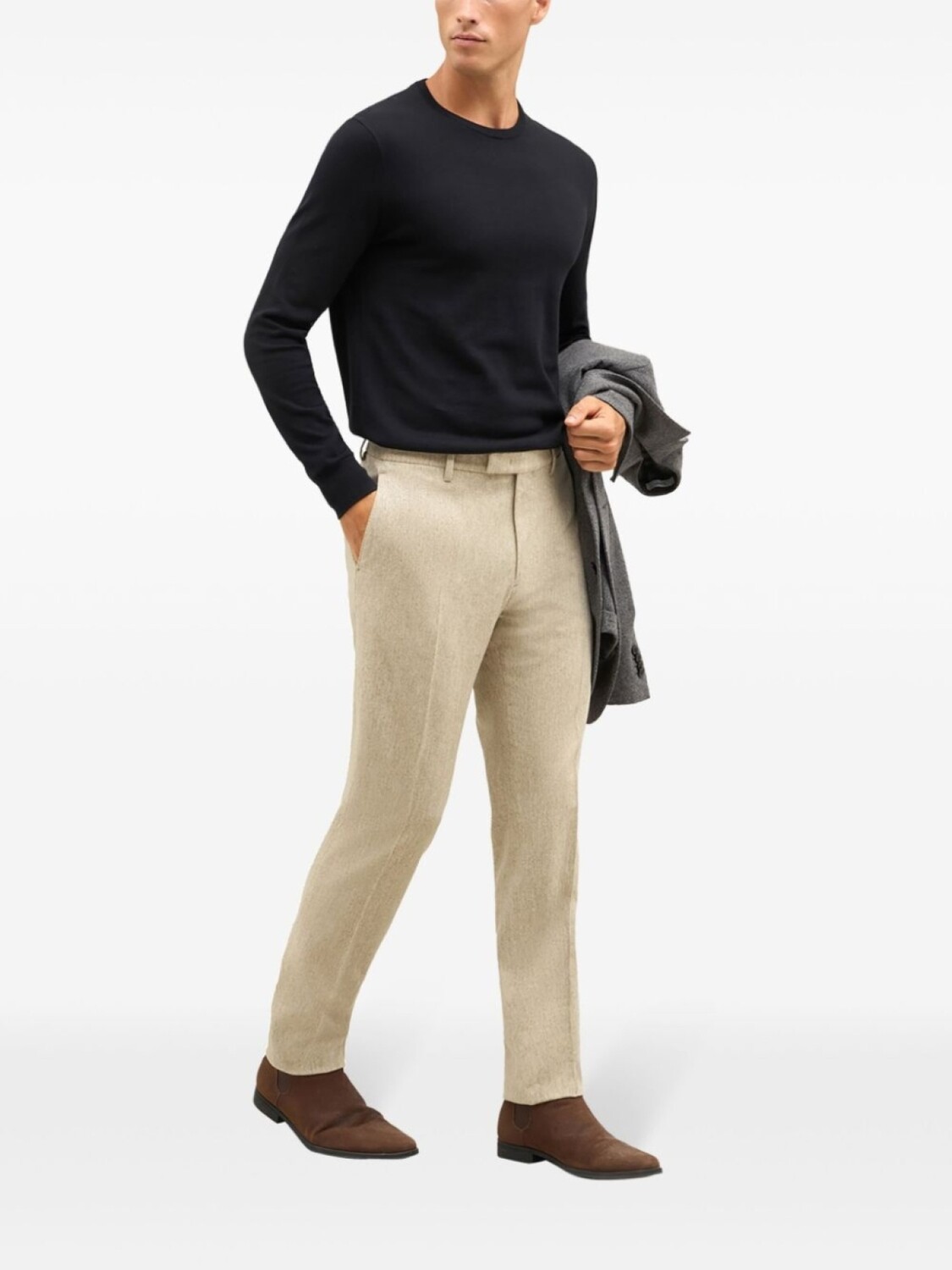 Прямые шерстяные брюки чинос Boglioli, нейтральный цвет
Прямые шерстяные брюки чинос Boglioli, нейтральный цвет