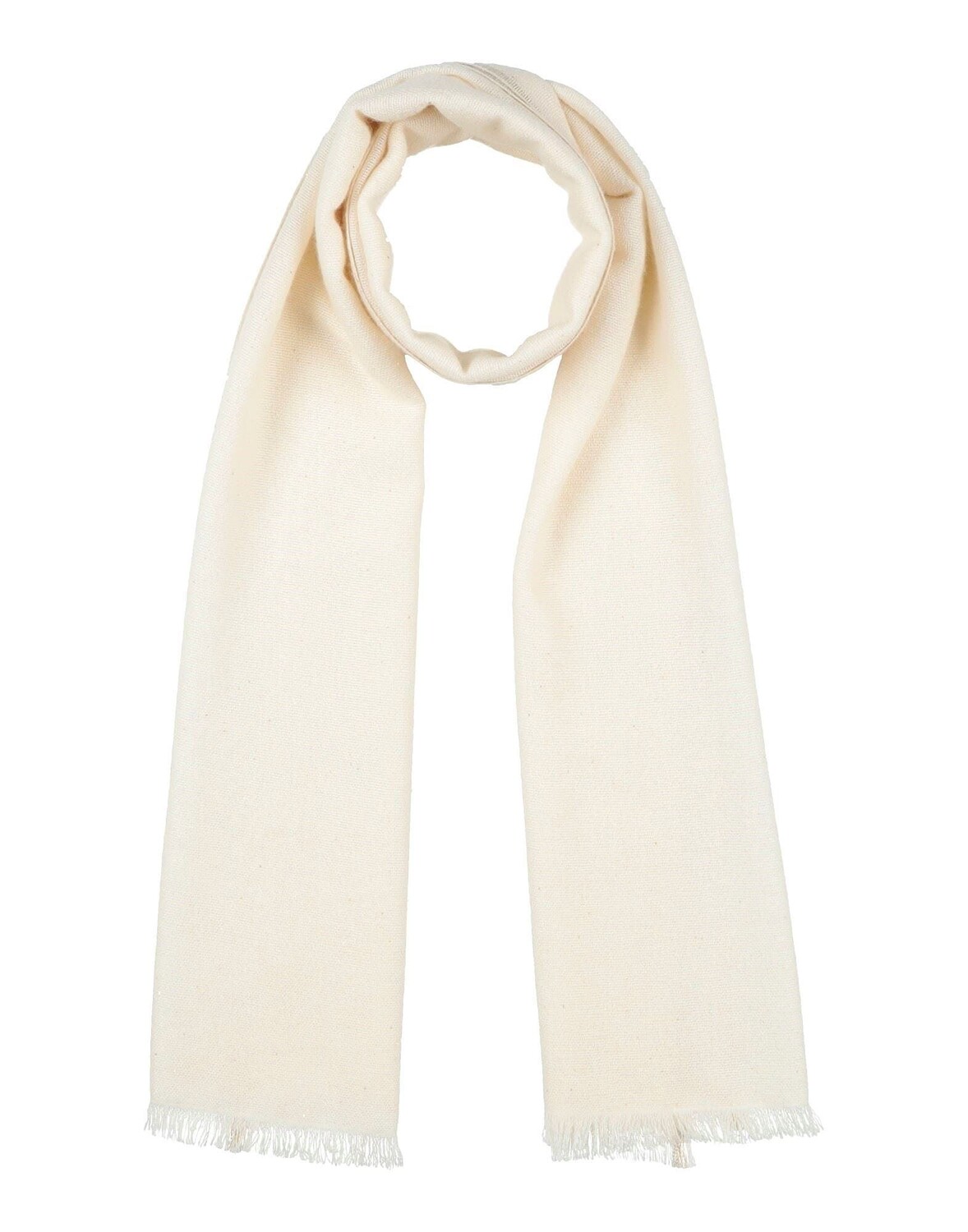 Шарф Brunello Cucinelli, белый 
Шарф Brunello Cucinelli, белый