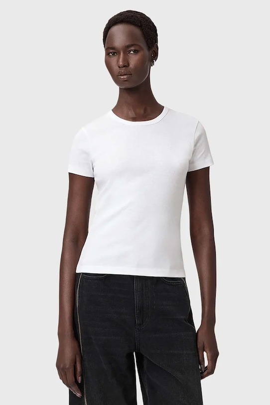 Хлопковая футболка Allsaints, белый
Хлопковая футболка Allsaints, белый