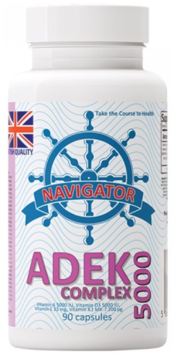 ADEK 5000 Комплекс, БАД, 90 капсул, Навигатор Inna Marka
ADEK 5000 Комплекс, БАД, 90 капсул, Навигатор Inna Marka