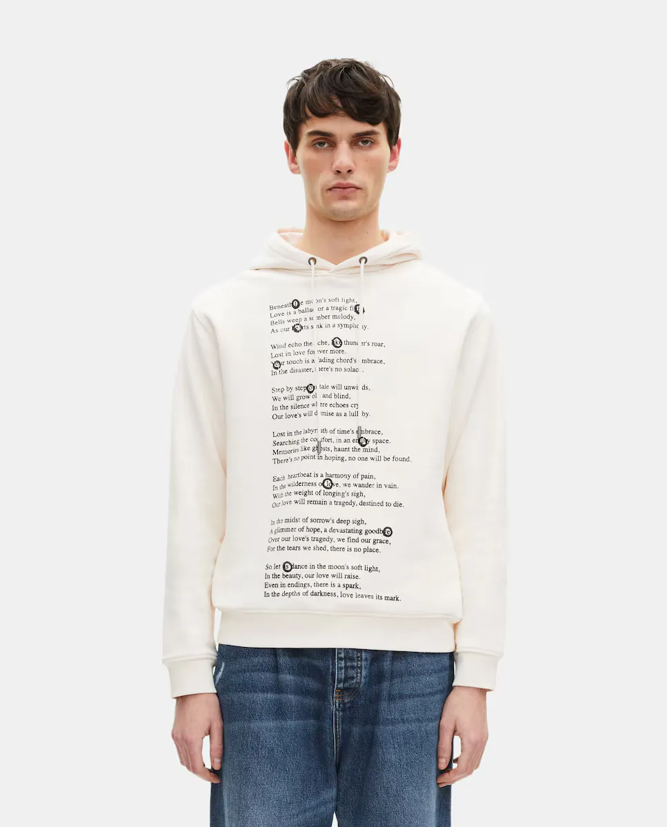 Мужская толстовка с капюшоном и трафаретной печатью спереди The Kooples, бежевый
Мужская толстовка с капюшоном и трафаретной печатью спереди The Kooples, бежевый