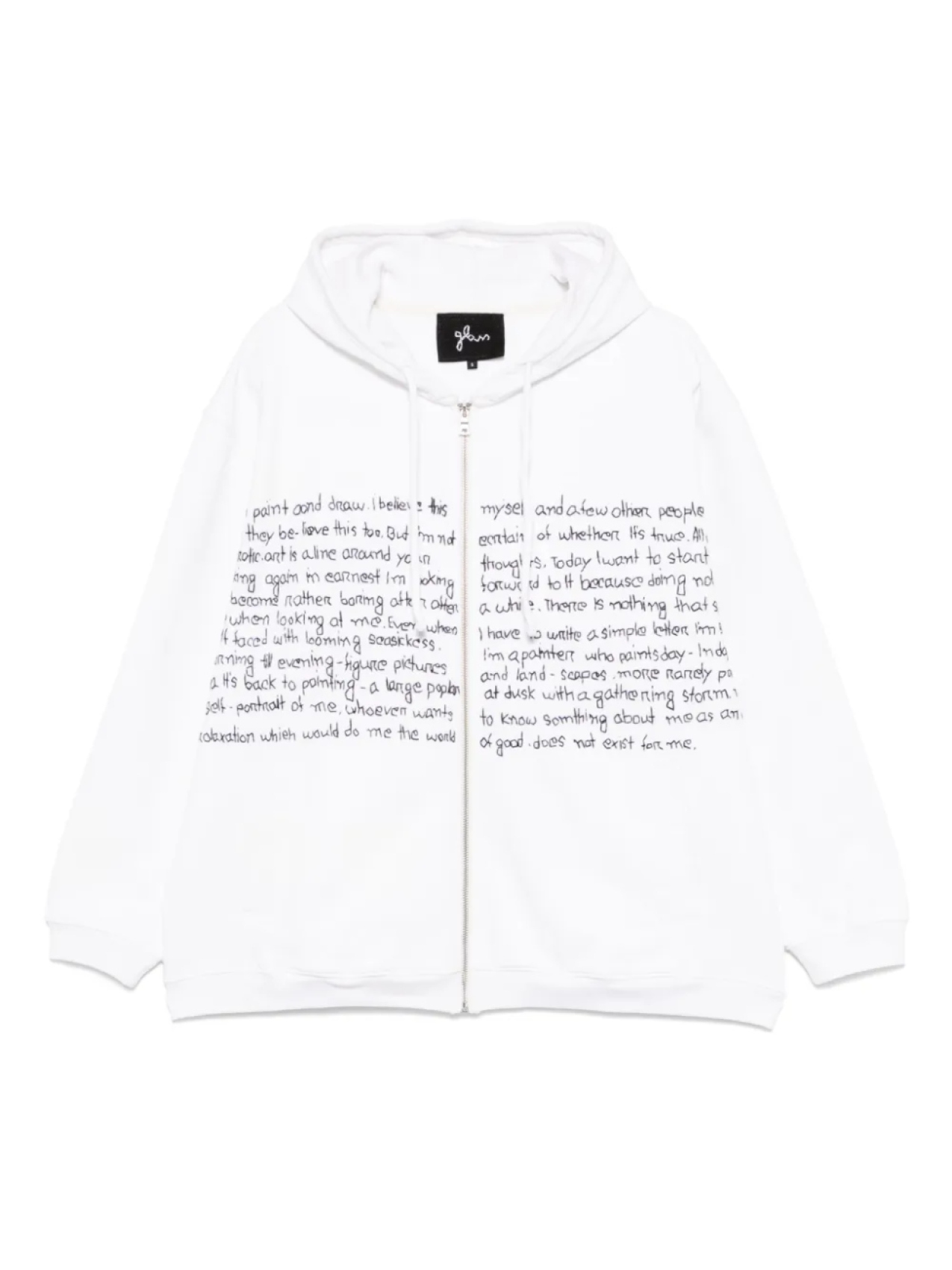 Вышитая толстовка с капюшоном Glass Cypress, белый 
Вышитая толстовка с капюшоном Glass Cypress, белый