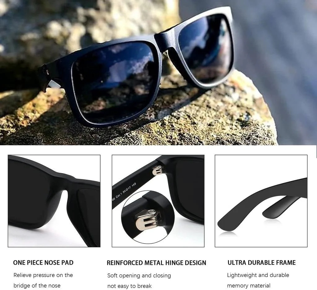 Поляризованные солнцезащитные очки MAXJULI для мужчин и женщин, прямоугольные солнцезащитные очки с защитой от УФ-излучения 8806, 2 Pack(black/Gray+black/Gray)
Поляризованные солнцезащитные очки MAXJULI для мужчин и женщин, прямоугольные солнцезащитные очки с защитой от УФ-излучения 8806, 2 Pack(black/Gray+black/Gray)