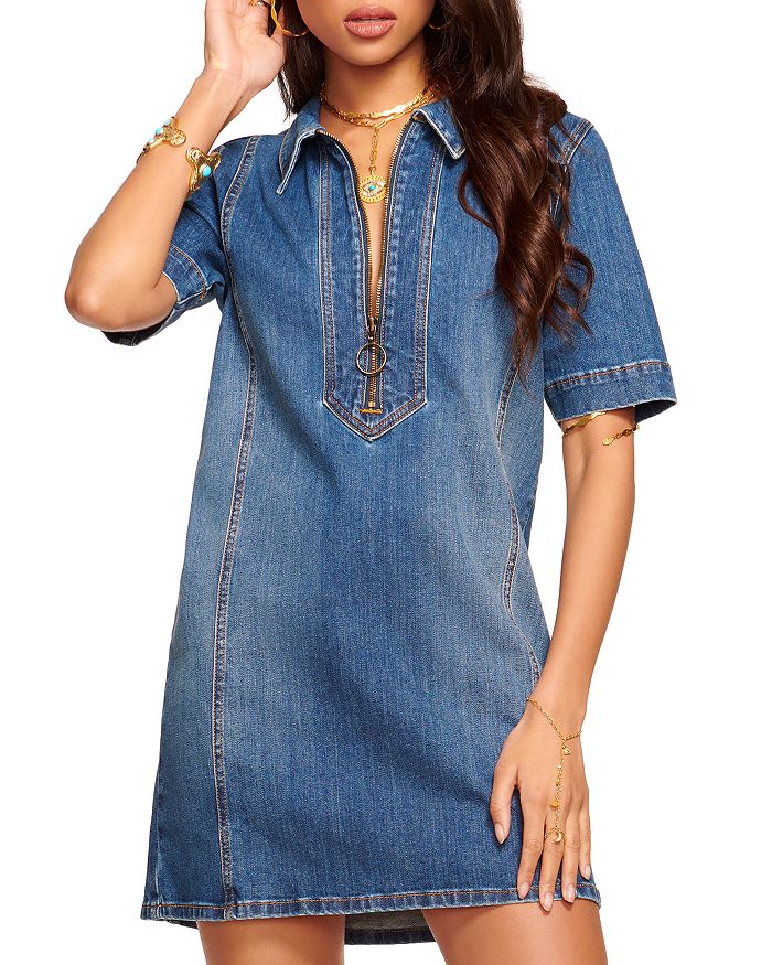 Мини-платье из денима Tunechi Ramy Brook, синий
Мини-платье из денима Tunechi Ramy Brook, синий