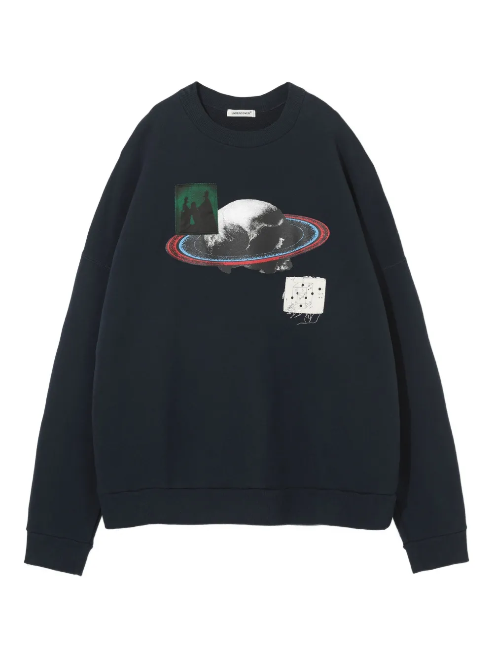 Толстовка с графичным принтом Undercover, синий
Толстовка с графичным принтом Undercover, синий