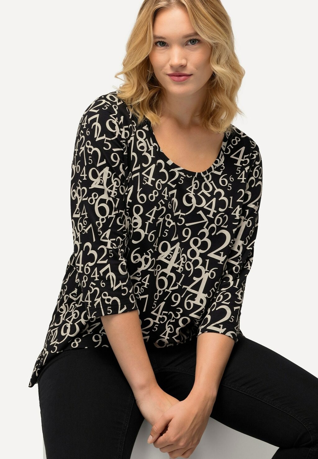 Топ с длинными рукавами Ulla Popken, черный
Топ с длинными рукавами Ulla Popken, черный