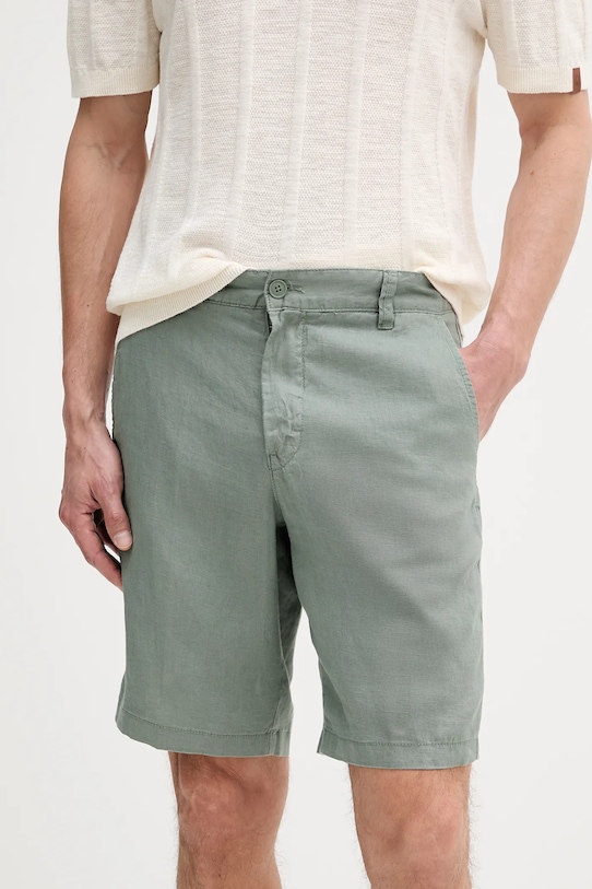 Льняные шорты United Colors Of Benetton, зеленый
Льняные шорты United Colors Of Benetton, зеленый