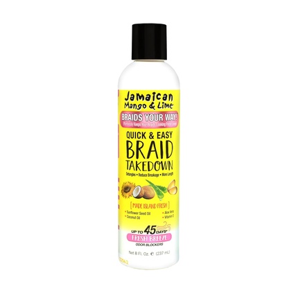 8 унций JML Quick & Easy Braid Разборка Jamaican Mango & Lime 
8 унций JML Quick & Easy Braid Разборка Jamaican Mango & Lime