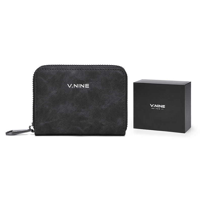 V.NINE Мужской короткий кошелек из искусственной кожи для карт среднего размера черный коричневый синий, Black (Style 4)
V.NINE Мужской короткий кошелек из искусственной кожи для карт среднего размера черный коричневый синий, Black (Style 4)
