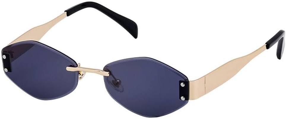 Женские солнцезащитные очки без оправы Polygon, роскошные модные очки в металлической маленькой оправе, винтажные солнцезащитные очки с ромбовидным рисунком и защитой от УФ-излучения UV400, SUN1577 Generic, C1blackgoldgray
Женские солнцезащитные очки без оправы Polygon, роскошные модные очки в металлической маленькой оправе, винтажные солнцезащитные очки с ромбовидным рисунком и защитой от УФ-излучения UV400, SUN1577 Generic, C1blackgoldgray