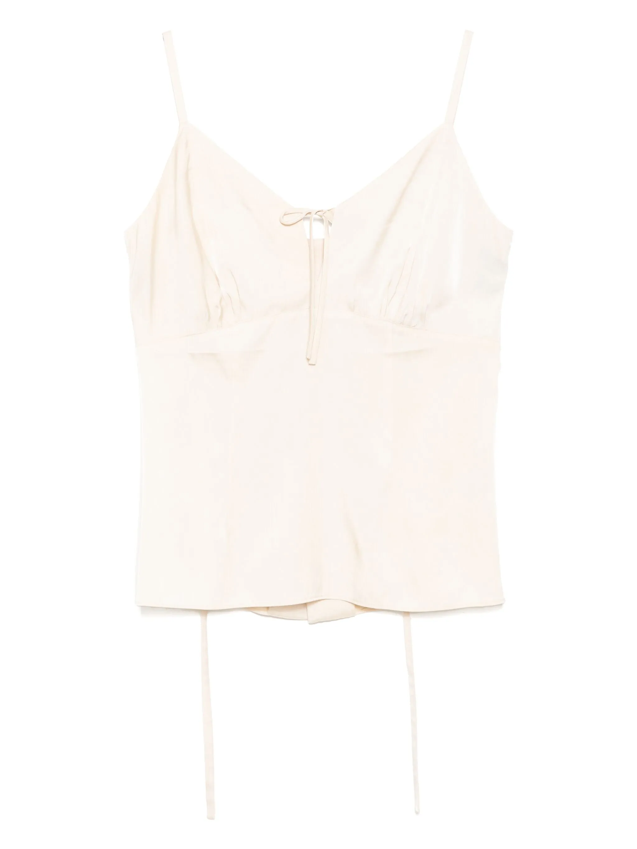 Топ на бретелях с завязками Goen.J, нейтральный
Топ на бретелях с завязками Goen.J, нейтральный