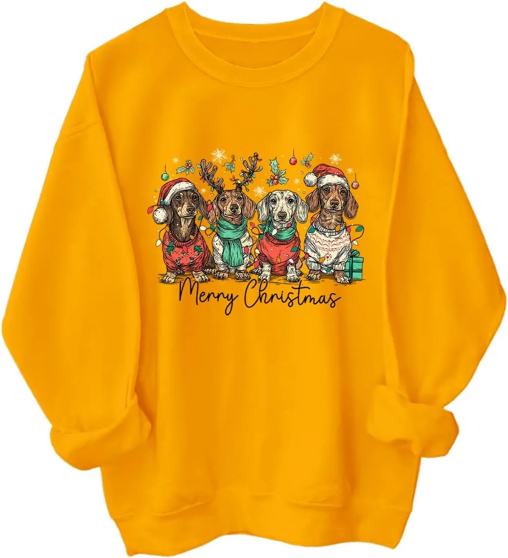 Свитшот с рождественским таксой Racsea
Свитшот с рождественским таксой Racsea