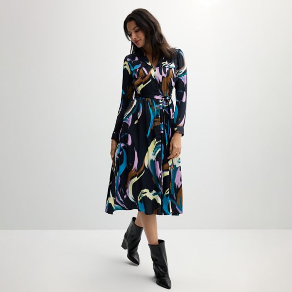 Женское платье-рубашка миди Nine West, цвет multi brush flares
Женское платье-рубашка миди Nine West, цвет multi brush flares