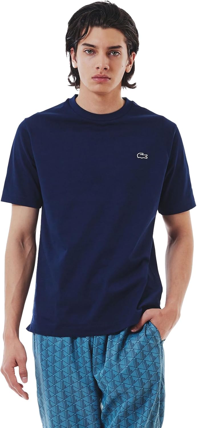 Футболка LACOSTE Мужская футболка с круглым вырезом и коротким рукавом, с рисунком в виде контурных часов, темно-синий
Футболка LACOSTE Мужская футболка с круглым вырезом и коротким рукавом, с рисунком в виде контурных часов, темно-синий