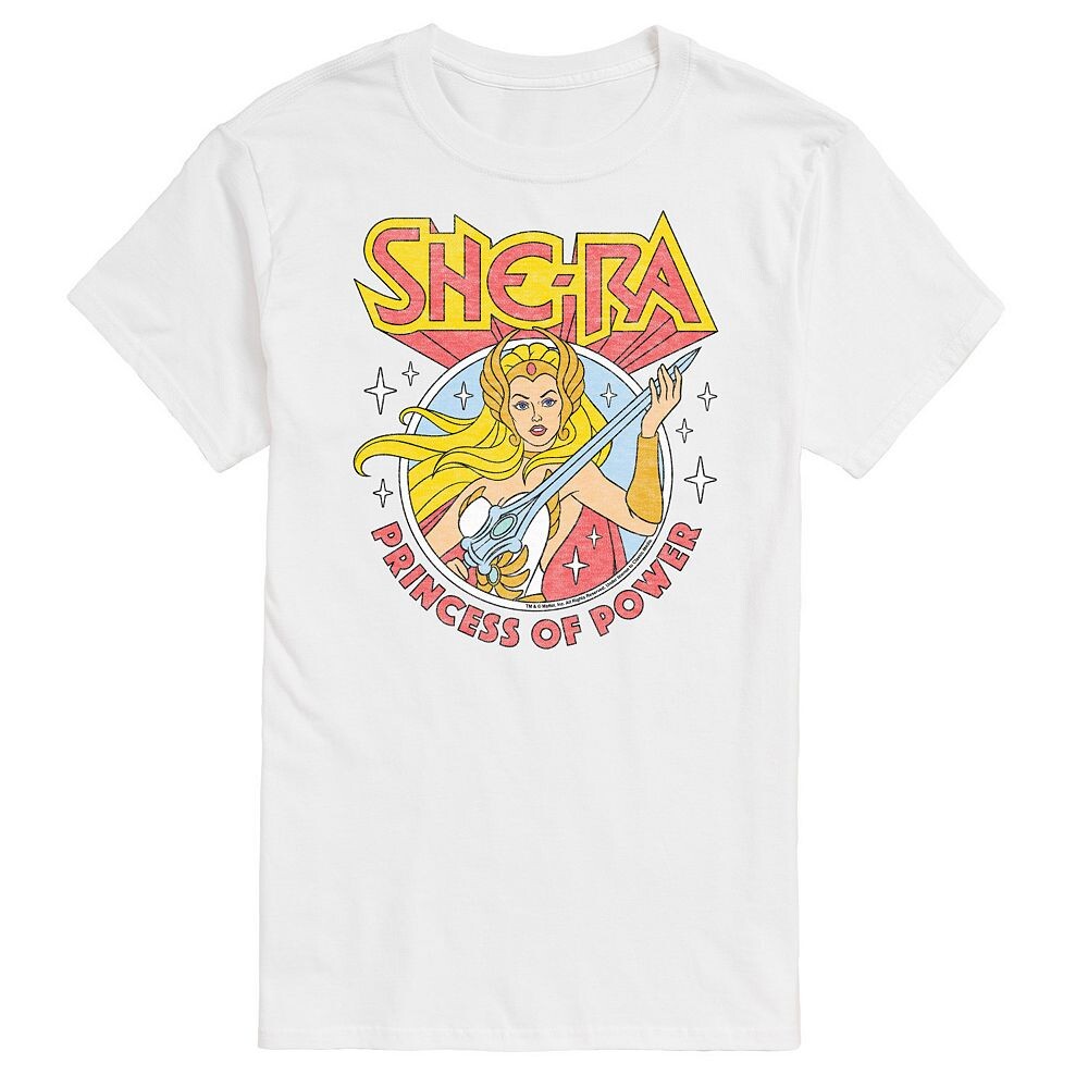 Мужская футболка с рисунком SheRa Princess Of Power Licensed Character, белый 
Мужская футболка с рисунком SheRa Princess Of Power Licensed Character, белый