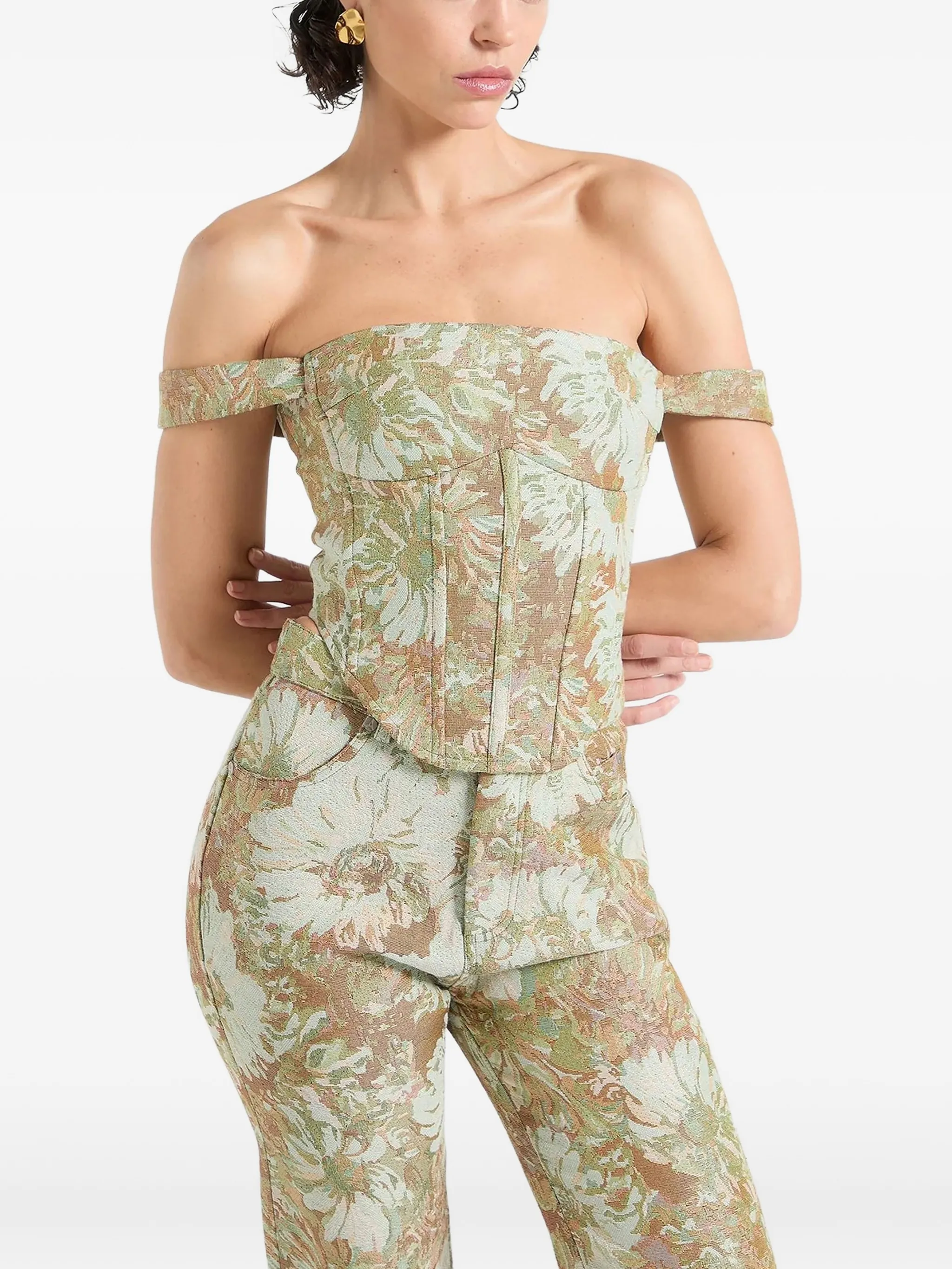 Жаккардовый топ Bonnie Manière De Voir, зеленый
Жаккардовый топ Bonnie Manière De Voir, зеленый