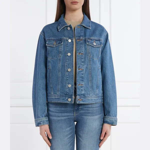 Классический крой джинсовой куртки Tommy Hilfiger, синий
Классический крой джинсовой куртки Tommy Hilfiger, синий