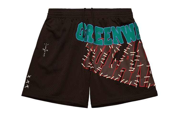 Спортивные шорты унисекс коричневые Travis Scott, коричневый 
Спортивные шорты унисекс коричневые Travis Scott, коричневый