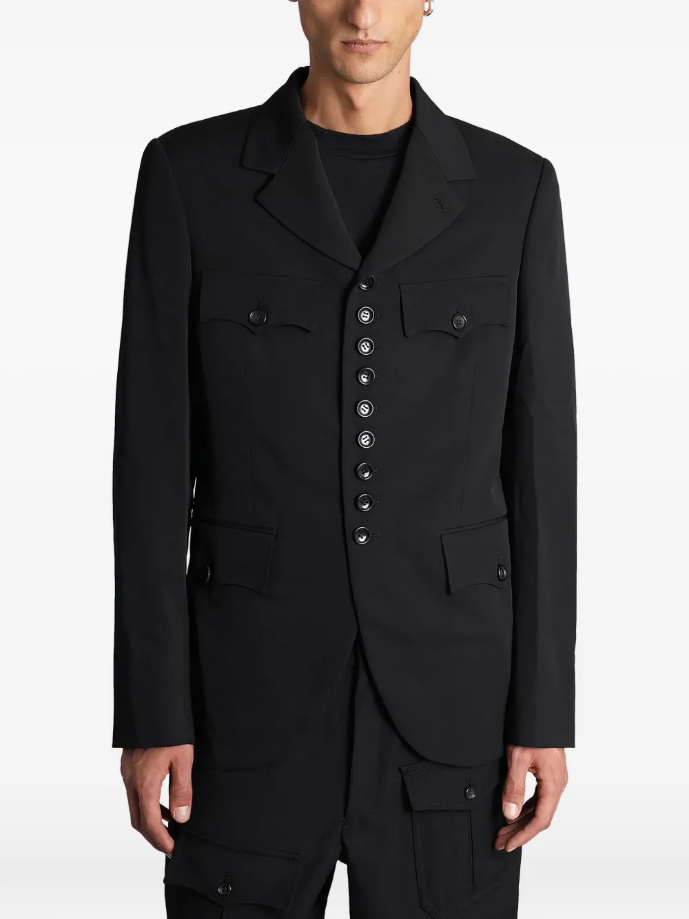 Куртка с застежкой на пуговицы и карманами Comme Des Garçons Homme Plus, черный
Куртка с застежкой на пуговицы и карманами Comme Des Garçons Homme Plus, черный