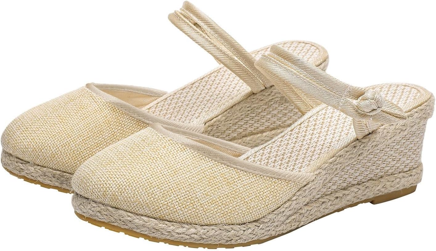 Женские эспадрильи на танкетке ZWRXW с эластичным ремешком на щиколотке, с закрытым носком и пряжкой на щиколотке, удобные ортопедические сандалии для повседневной и праздничной носки, летняя обувь для прогулок, бежевый
Женские эспадрильи на танкетке ZWRXW с эластичным ремешком на щиколотке, с закрытым носком и пряжкой на щиколотке, удобные ортопедические сандалии для повседневной и праздничной носки, летняя обувь для прогулок, бежевый