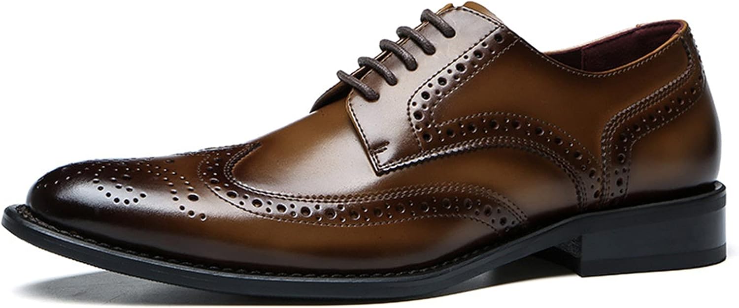 Мужские классические туфли WKNBEU из кожи, формальные Oxfords, ретро Derby, коричневые - US9.5/UK8.5/EU42
Мужские классические туфли WKNBEU из кожи, формальные Oxfords, ретро Derby, коричневые - US9.5/UK8.5/EU42