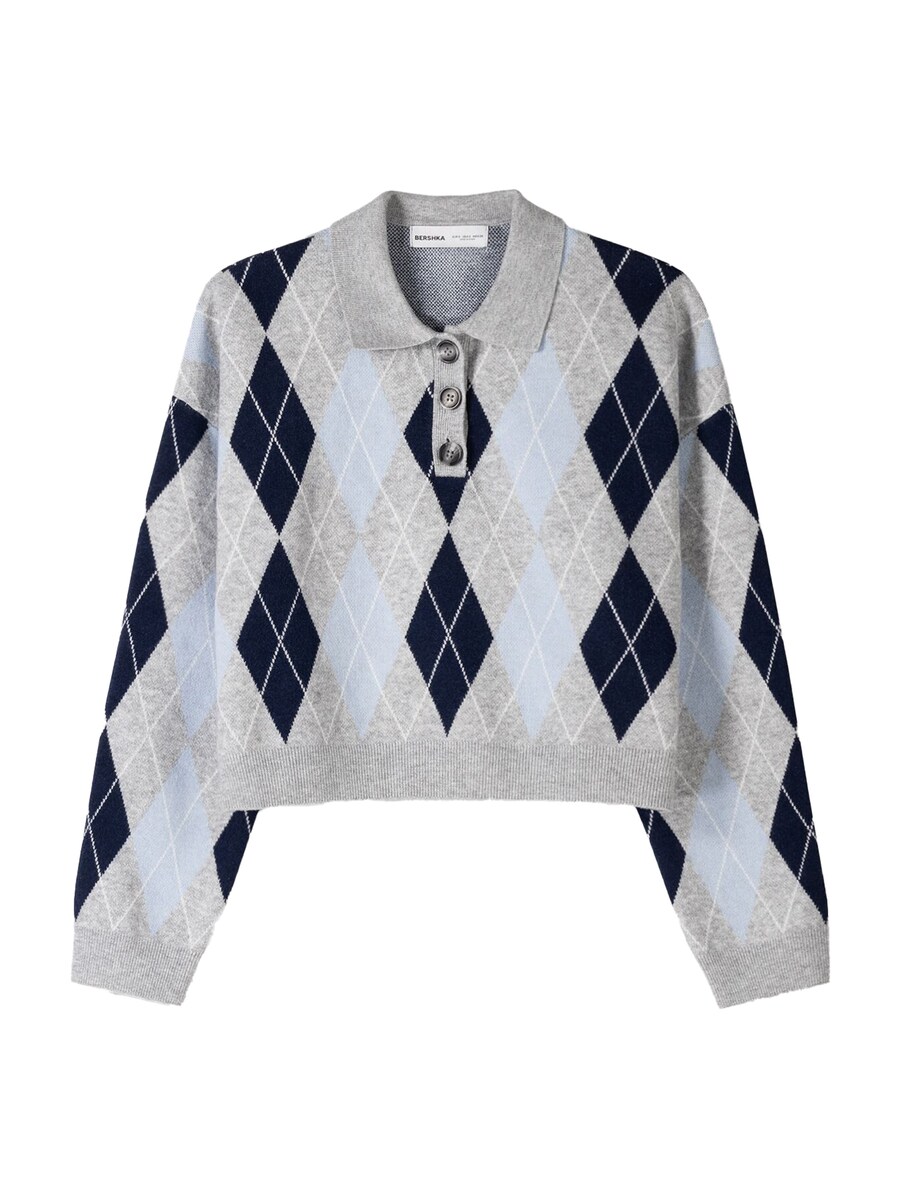 Свитер Bershka, темно-синий/светло-синий
Свитер Bershka, темно-синий/светло-синий