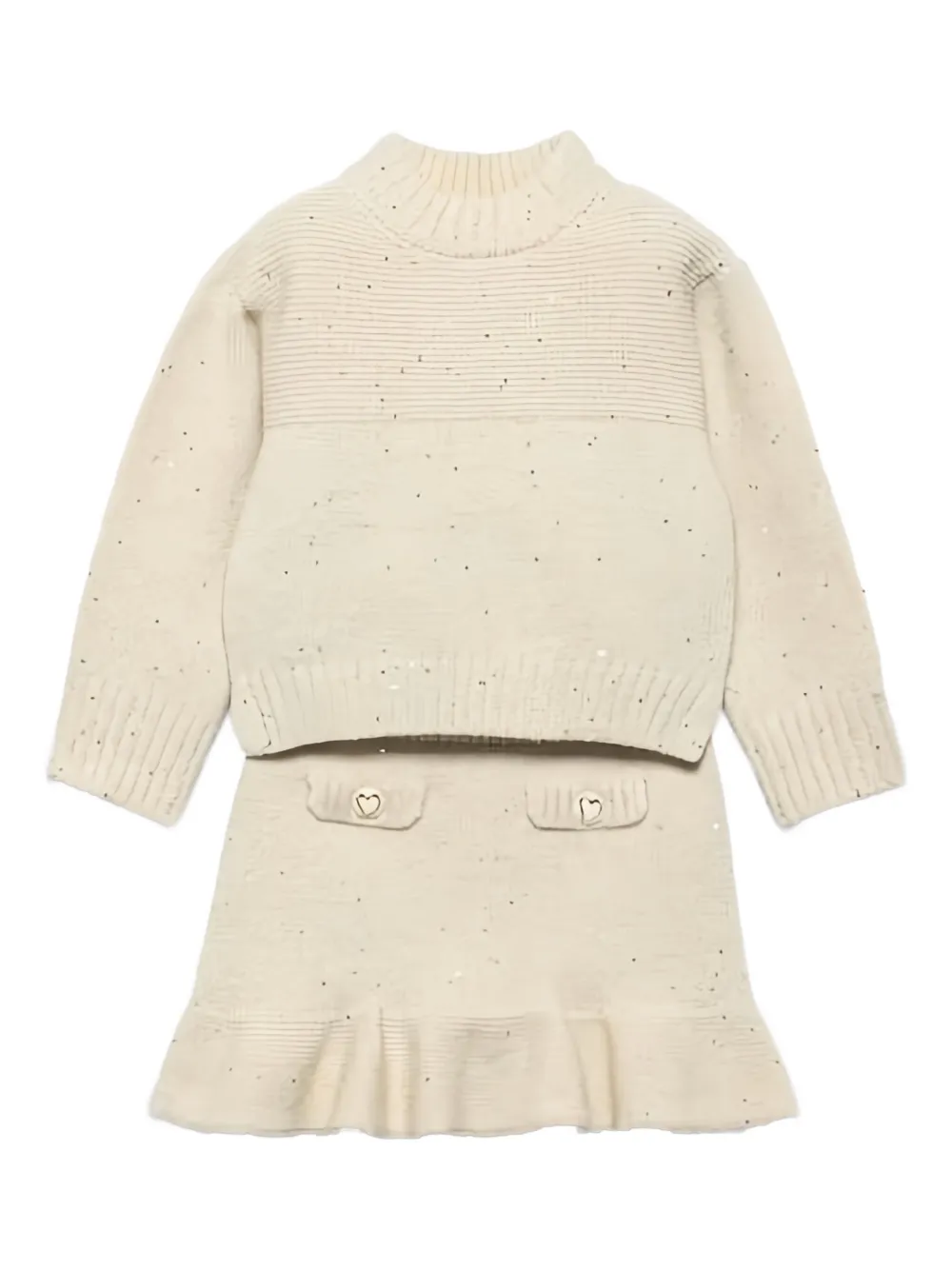 Комплект с юбкой, украшенный пайетками Abel & Lula, нейтральный
Комплект с юбкой, украшенный пайетками Abel & Lula, нейтральный