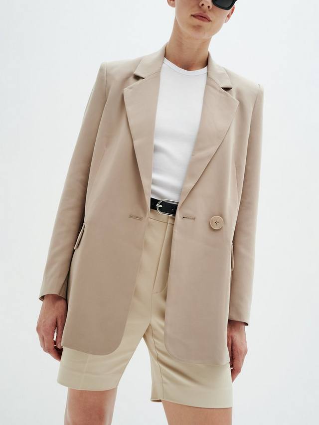 Однобортный блейзер zella InWear, бежевый
Однобортный блейзер zella InWear, бежевый