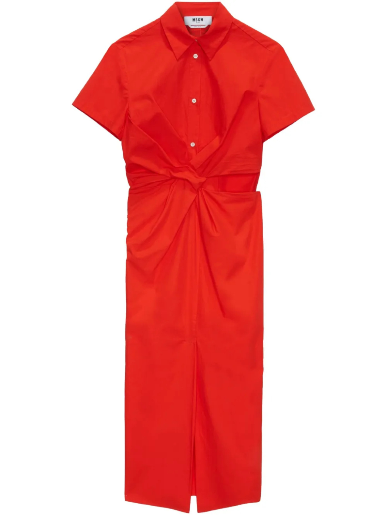 Платье-рубашка с вырезами MSGM, красный
Платье-рубашка с вырезами MSGM, красный