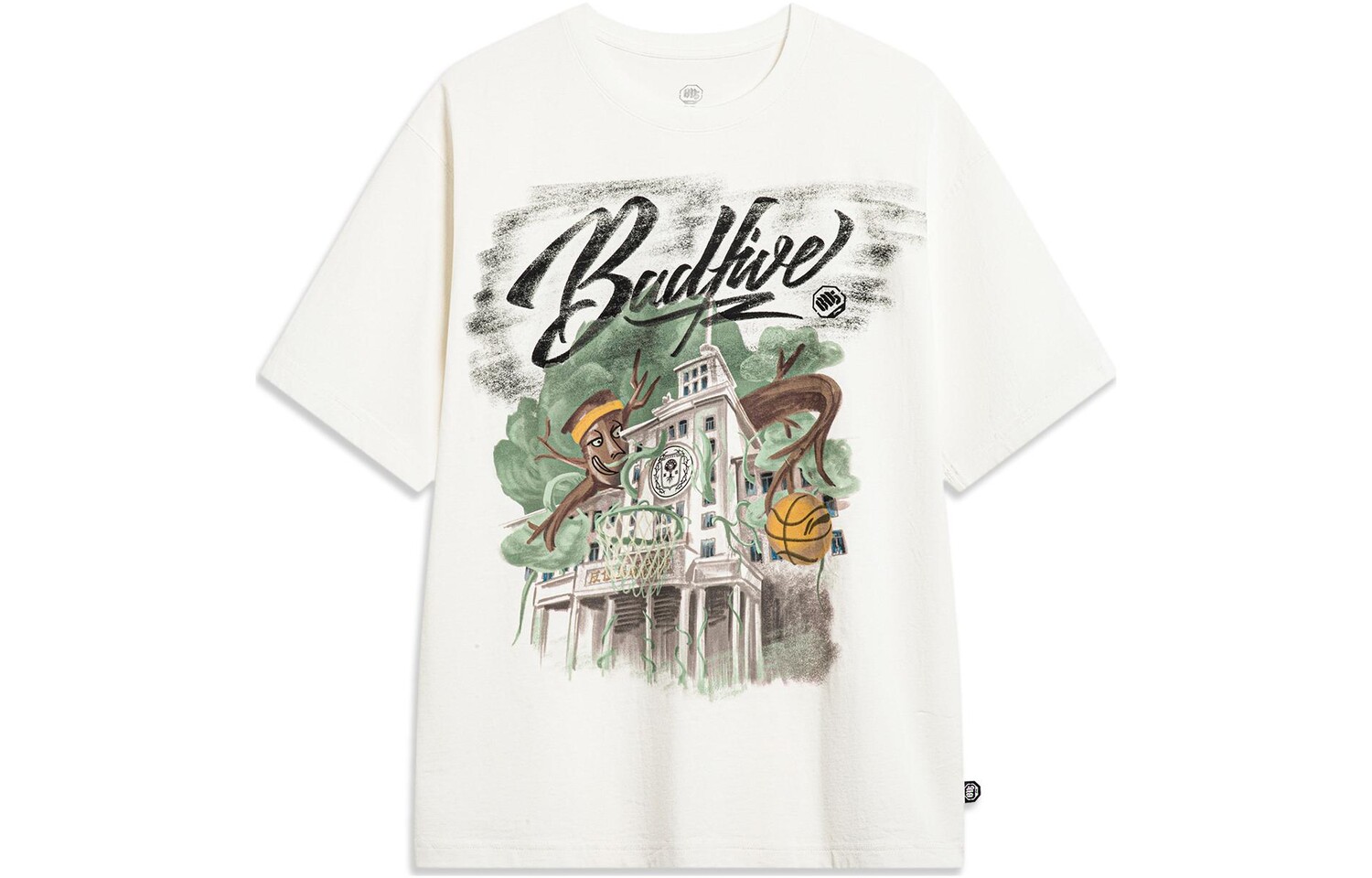 Футболка Badfive мужская молочно-белая Lining, слоновая кость
Футболка Badfive мужская молочно-белая Lining, слоновая кость