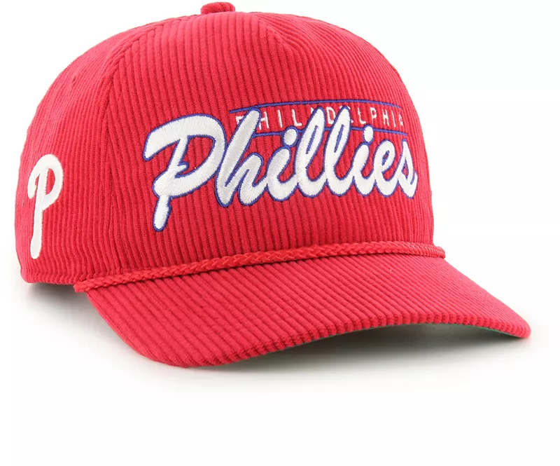 Красная вельветовая шляпа с двойными заголовками для взрослые Philadelphia Phillies '47
Красная вельветовая шляпа с двойными заголовками для взрослые Philadelphia Phillies '47