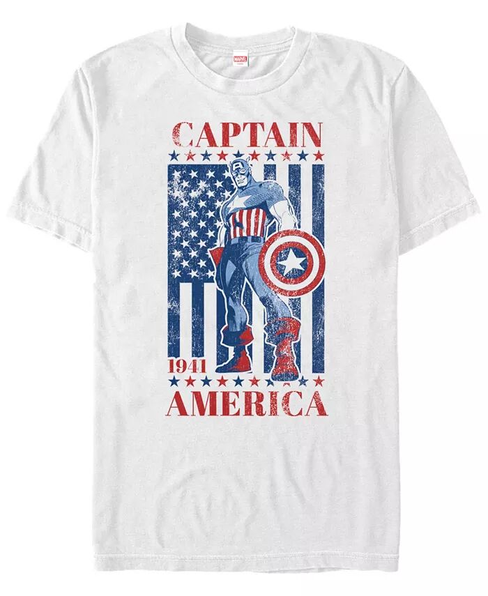 Футболка с коротким рукавом «Патриотическая позиция Капитана Америки» из коллекции комиксов Marvel для мужчин Fifth Sun, белый
Футболка с коротким рукавом «Патриотическая позиция Капитана Америки» из коллекции комиксов Marvel для мужчин Fifth Sun, белый
