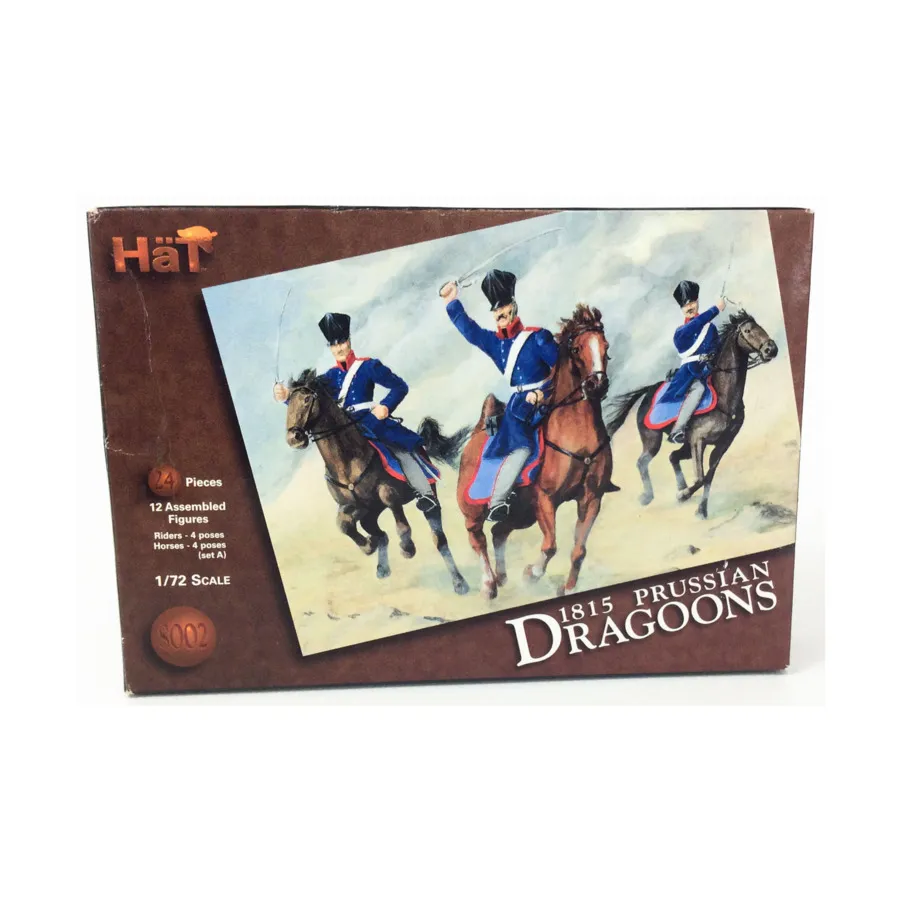 1815 г. Прусские драгуны, Historical Plastic Military Figures - Napoleonic (1:72) (Hat Industries)
1815 г. Прусские драгуны, Historical Plastic Military Figures - Napoleonic (1:72) (Hat Industries)