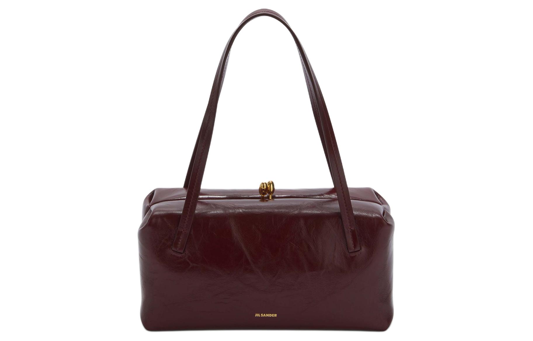 JIL SANDER Женская маленькая клатч на одно плечо из телячьей кожи бордового цвета 
JIL SANDER Женская маленькая клатч на одно плечо из телячьей кожи бордового цвета