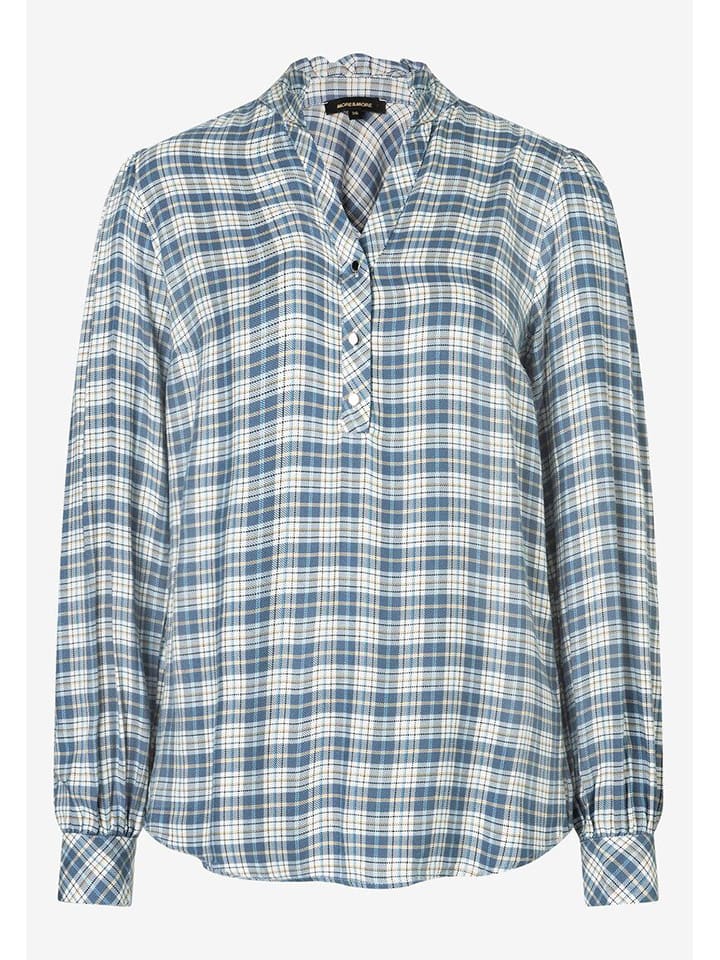 Блузка синего/белого цвета More & More
Блузка синего/белого цвета More & More