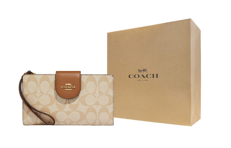 Кошелек Tech Wallet из прочного брезента с гладкой кожей, компактный держатель для карт, женский, цвет хаки и седло COACH
Кошелек Tech Wallet из прочного брезента с гладкой кожей, компактный держатель для карт, женский, цвет хаки и седло COACH