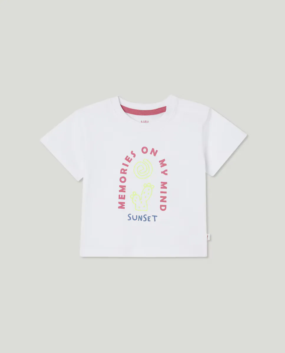 Футболка с коротким рукавом и детской вышивкой Baby El Corte Inglés, белый
Футболка с коротким рукавом и детской вышивкой Baby El Corte Inglés, белый