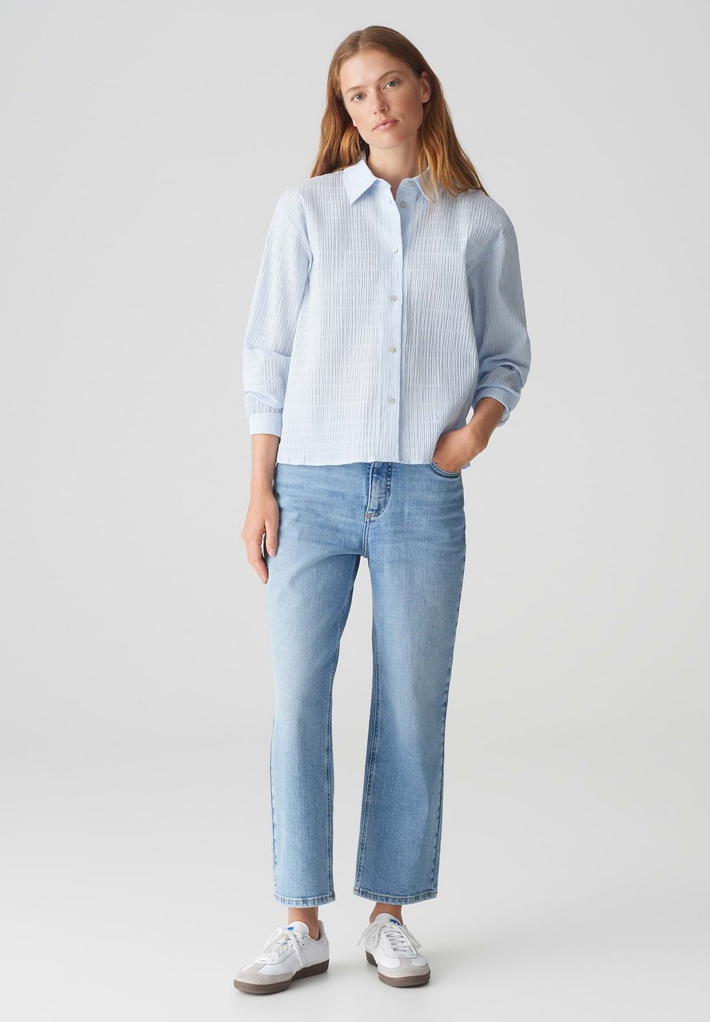 Блузка на пуговицах LANGARM FINNEA OPUS, светло-голубой
Блузка на пуговицах LANGARM FINNEA OPUS, светло-голубой