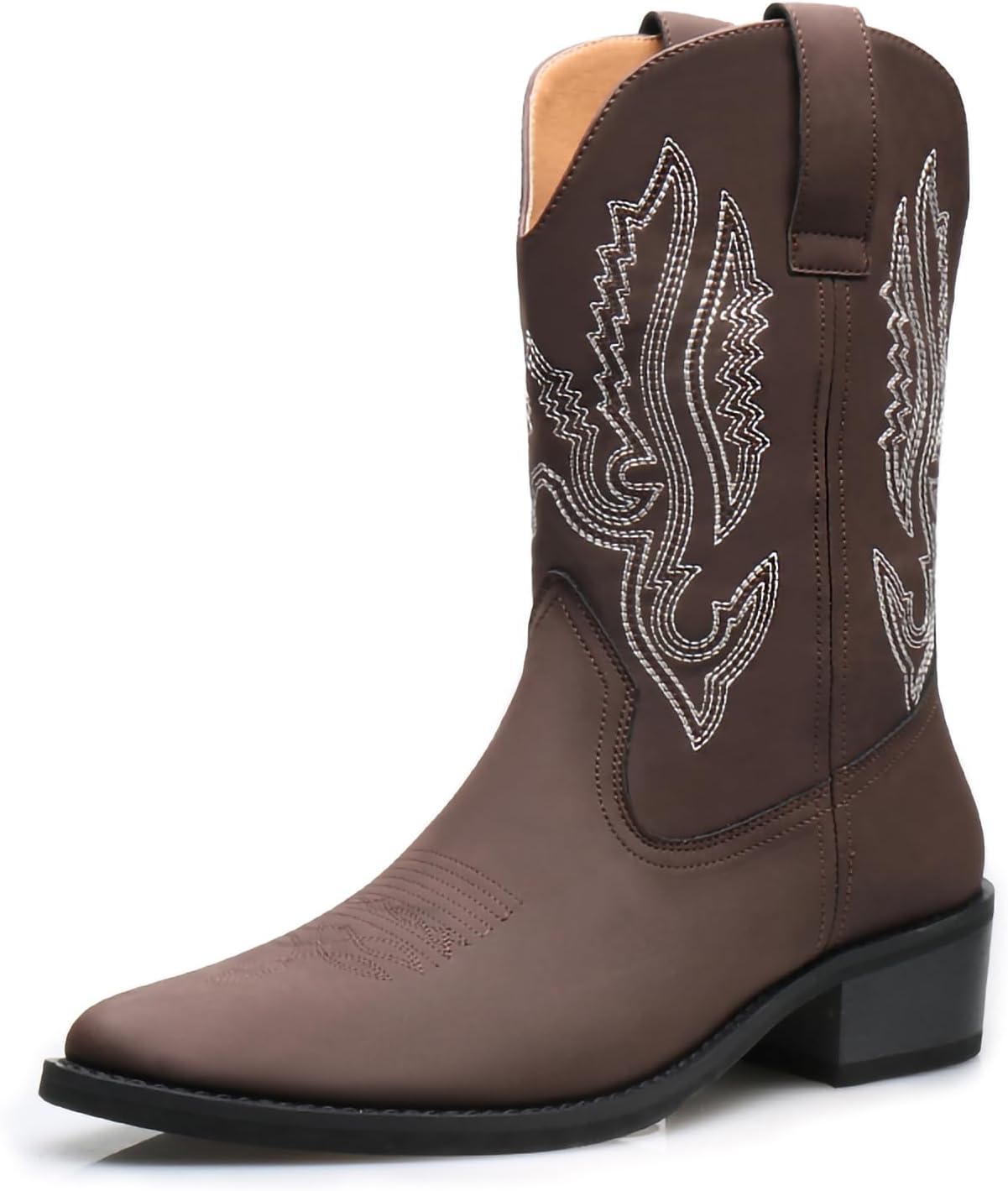 Мужские вышитые ковбойские ботинки с заостренным носком, устойчивым каблуком, средней высоты, вестерн, ретро стиль, рабочие, рыцарские ботинки из искусственной кожи Generic, темно-коричневый
Мужские вышитые ковбойские ботинки с заостренным носком, устойчивым каблуком, средней высоты, вестерн, ретро стиль, рабочие, рыцарские ботинки из искусственной кожи Generic, темно-коричневый