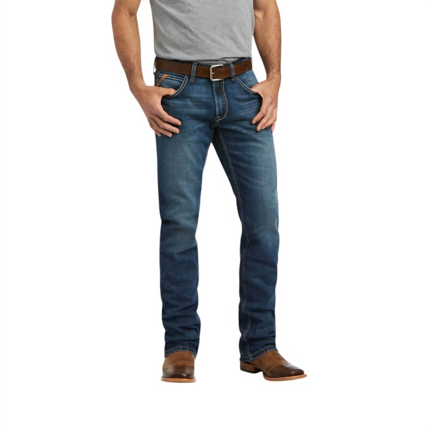 Мужские джинсы M5 Stretch Madera Stackable Straight Leg - Длина: 40 дюймов, цвет: вереск ARIAT, цвет heath
Мужские джинсы M5 Stretch Madera Stackable Straight Leg - Длина: 40 дюймов, цвет: вереск ARIAT, цвет heath